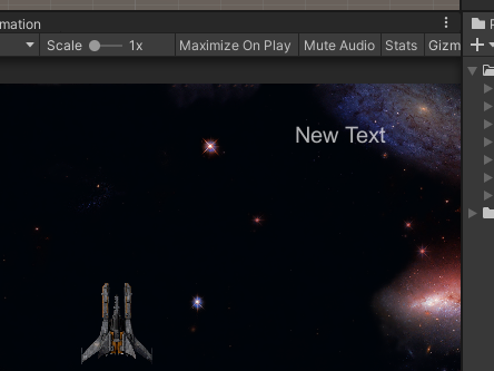 Game view after anchor positioning